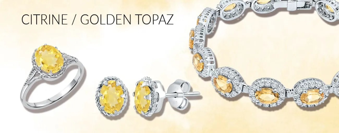 citrine studded silver jewellery gemstone mobile