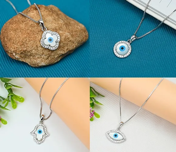 evil eye silver jewelry collection mobile