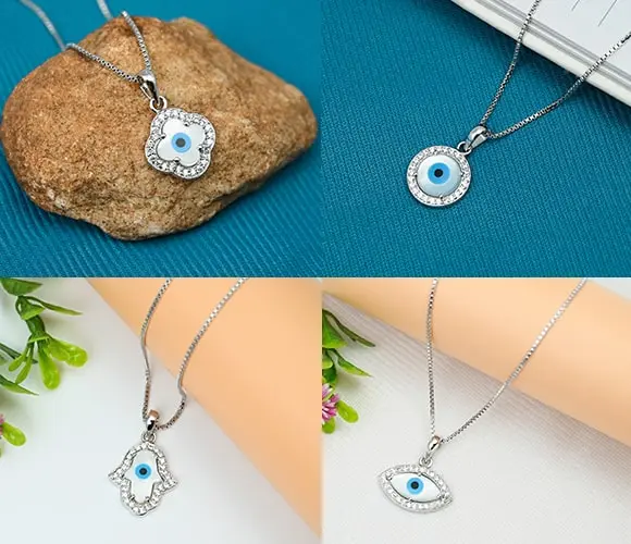 evil eye silver jewelry collection